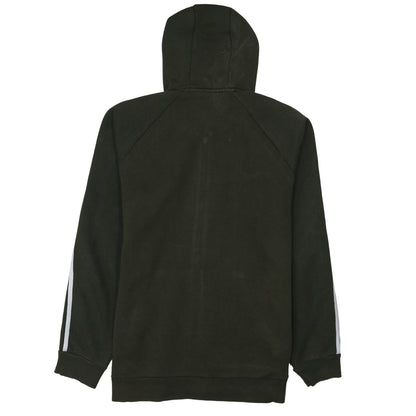 Adidas Men's Green Full Zip Hoodie M Sports Fleece Sweatshirt