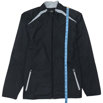 Adidas Men's Black Lightweight Windbreaker Jacket Size L