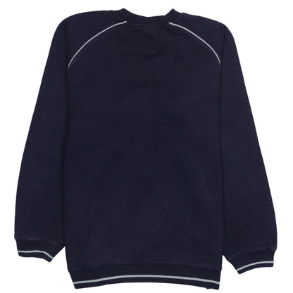Puma Men Navy Blue Crew Neck Pullover Sweatshirt Size 16 Logo Casual