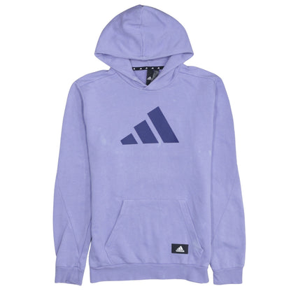 Adidas Men’s Purple Pullover Hoodie Size S Regular Fit Sports Fleece