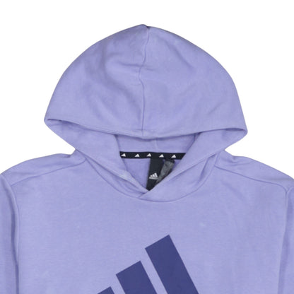 Adidas Men’s Purple Pullover Hoodie Size S Regular Fit Sports Fleece