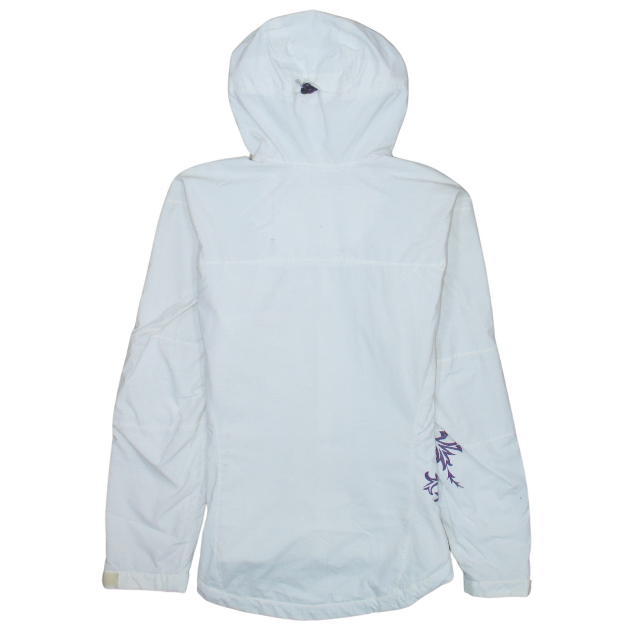 Helly Hansen Women's White Waterproof Hooded Rain Jacket Size S