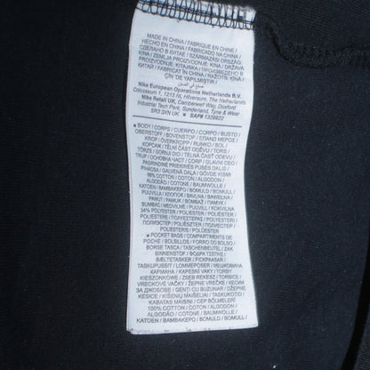 Nike Men's Black Full Zip Hoodie Fleece Size M Regular Fit