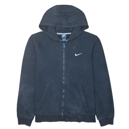Nike Men's Black Full Zip Hoodie Sweatshirt Size L Cotton Blend