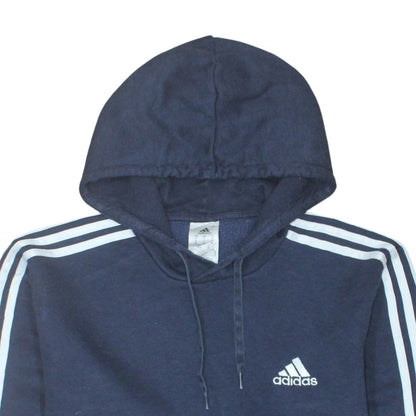Adidas Men’s Blue Pullover Hoodie Medium Sports Fleece