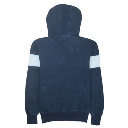 Ellesse Men’s Blue 1/2 Zip Hoodie S Retro Sports Cotton Blend