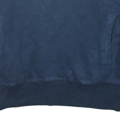 Ellesse Men’s Blue 1/2 Zip Hoodie S Retro Sports Cotton Blend