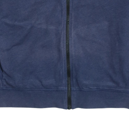 BOSS Men's Blue Cotton Track Jacket M Full Zip Casual Style