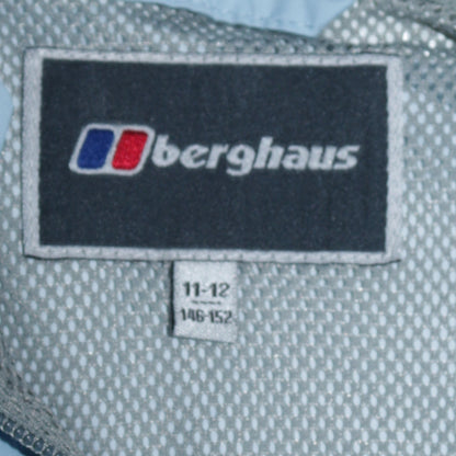 Berghaus Girls Blue Hooded Waterproof Rain Coat Jacket 11-12 Years