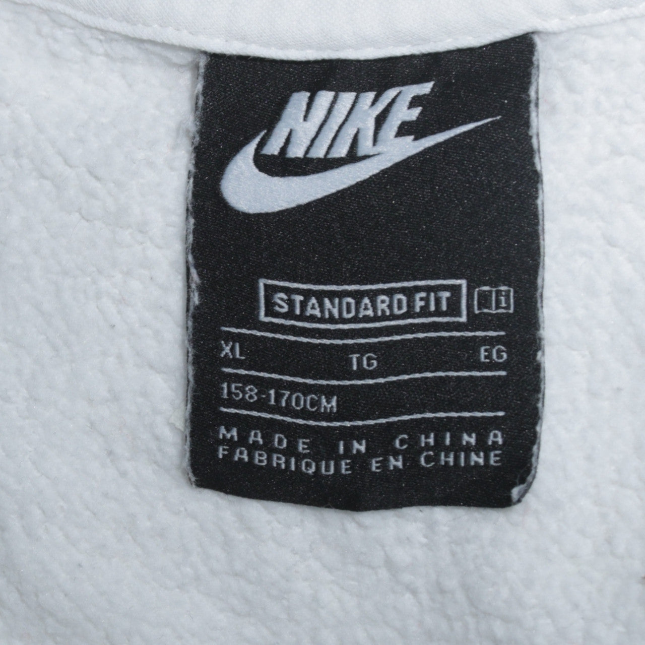 Nike Boys White Colourblock Fleece 1/2 Zip Hoodie XL 158-170cm