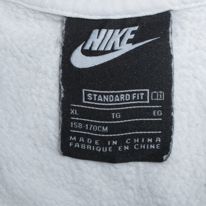 Nike Boys White Colourblock Fleece 1/2 Zip Hoodie XL 158-170cm