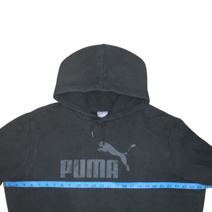 Puma Men's Black XL Pullover Hoodie Sports Fleece Sweatshirt