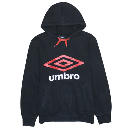 Umbro Men's Black Pullover Hoodie M Sports Fleece Sweatshirt