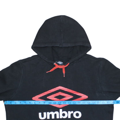 Umbro Men's Black Pullover Hoodie M Sports Fleece Sweatshirt