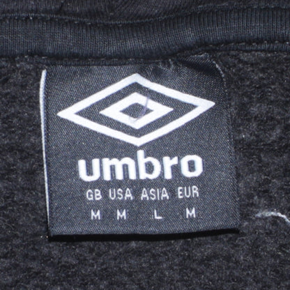 Umbro Men's Black Pullover Hoodie M Sports Fleece Sweatshirt