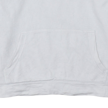 Tommy Hilfiger Women White Pullover Hoodie M Logo Cotton Blend
