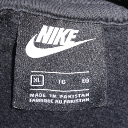Nike Men's Black XL Pullover Hoodie with Logo Print