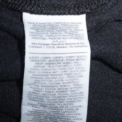 Nike Men's Black XL Pullover Hoodie with Logo Print