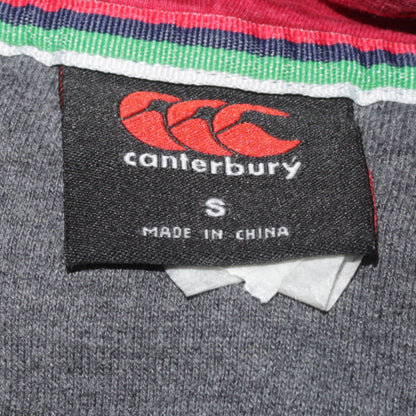 Canterbury Men's Grey Pullover Rugby Hoodie Size S Embroidered Logo