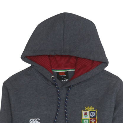 Canterbury Men's Grey Pullover Rugby Hoodie Size S Embroidered Logo