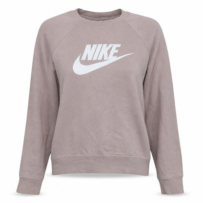 Nike Womens Pink Logo Pullover Sweatshirt Size S Crew Neck