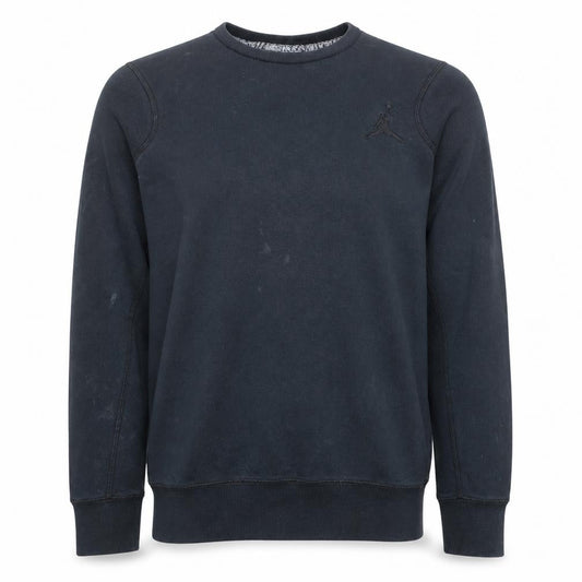Nike Jordan Men's Black Small Crew Neck Fleece Sweatshirt