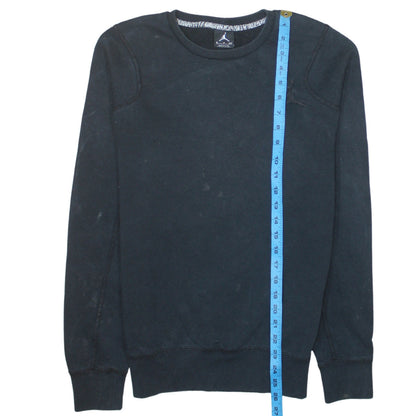 Nike Jordan Men's Black Small Crew Neck Fleece Sweatshirt