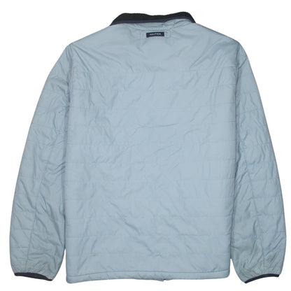 Nautica Men's Blue XL Quilted Full Zip Casual Jacket