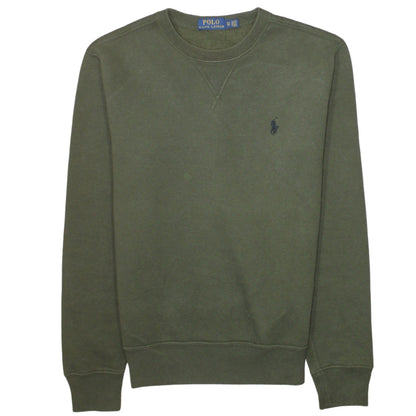 Ralph Lauren Men's Green Crew Neck Pullover Sweatshirt XS