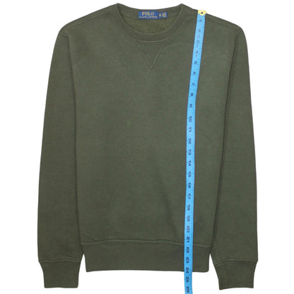 Ralph Lauren Men's Green Crew Neck Pullover Sweatshirt XS