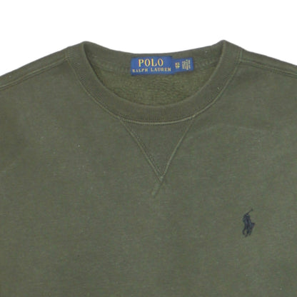 Ralph Lauren Men's Green Crew Neck Pullover Sweatshirt XS