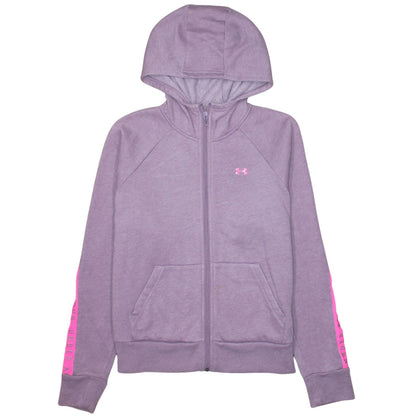 Under Armour Womens Purple Full Zip Hoodie Size M Cotton Blend