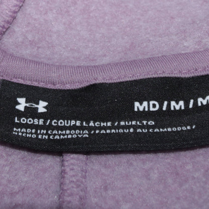 Under Armour Womens Purple Full Zip Hoodie Size M Cotton Blend