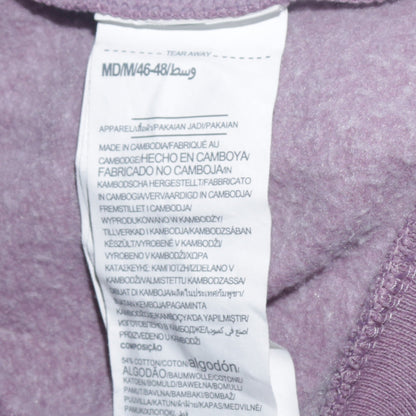 Under Armour Womens Purple Full Zip Hoodie Size M Cotton Blend