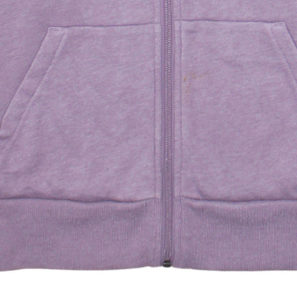 Under Armour Womens Purple Full Zip Hoodie Size M Cotton Blend
