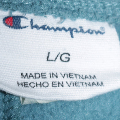 Champion Men's Blue Fleece Sweatpants L Drawstring Comfort Fit