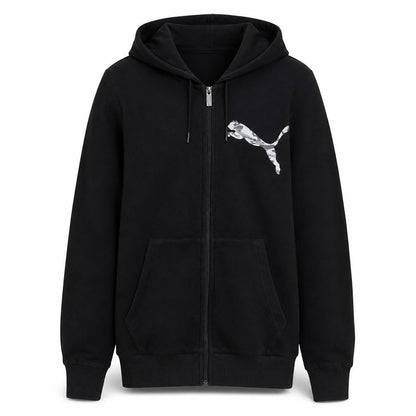 Puma Men's Black XS Full Zip Hoodie Sweatshirt