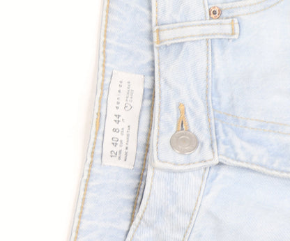 Primark Women’s Light Blue Straight Leg High Rise Jeans Size 12