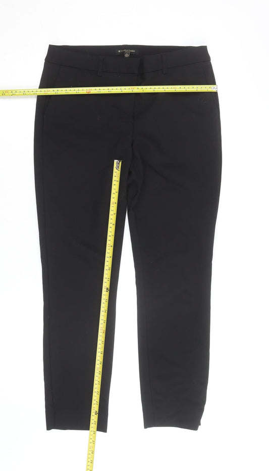 Massimo Fabbro Womens Black Slim Ankle Trousers Size 10