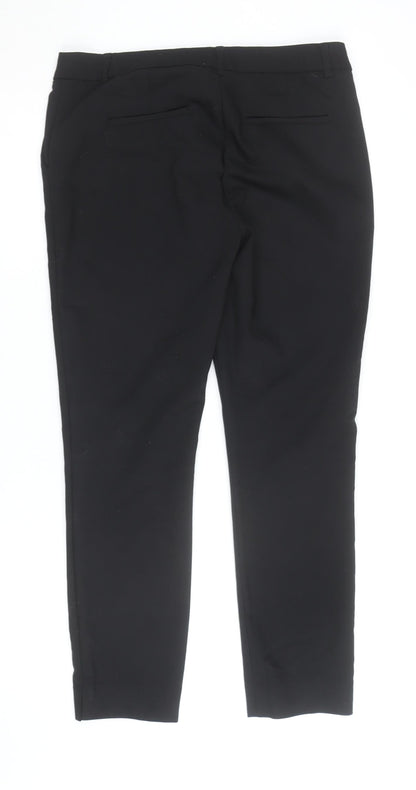 Massimo Fabbro Womens Black Slim Ankle Trousers Size 10