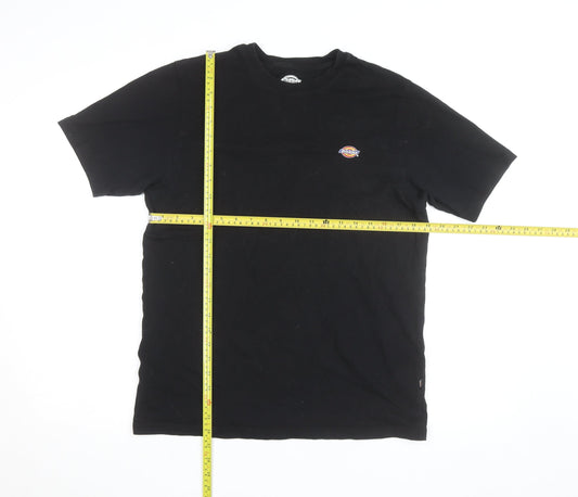 Dickies Men's Black Cotton Short Sleeve Workwear T-Shirt Medium
