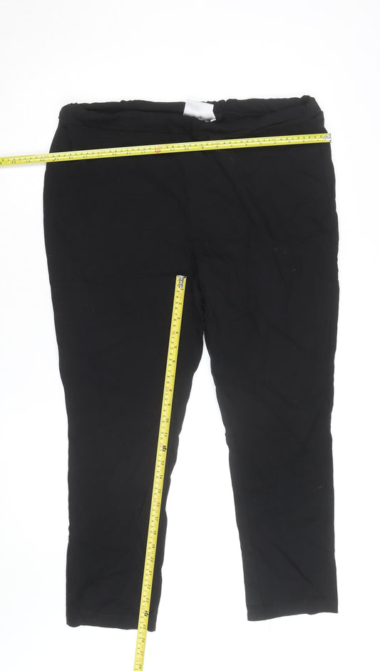Isle Women's Black Size 18 Jersey Stretch Leggings