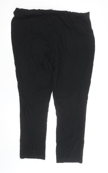Isle Women's Black Size 18 Jersey Stretch Leggings