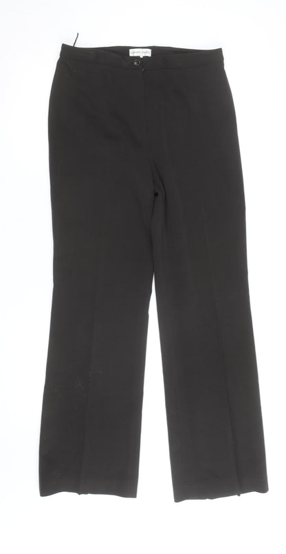 Gerard Darel Men Black Dress Pants L Regular Fit Formal Trousers