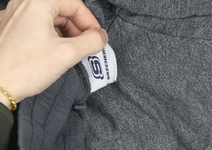 Skechers Men's Grey Jogger Sweatpants M Regular Fit Zip Pockets