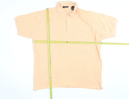 Hugo Boss Men’s Beige Cotton Polo Shirt Size L Regular Fit