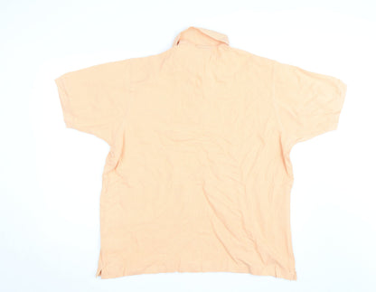 Hugo Boss Men’s Beige Cotton Polo Shirt Size L Regular Fit