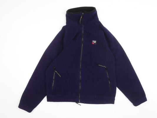 Sprayway Mens Purple Fleece Jacket L Full Zip Outdoor Hiking Activewear