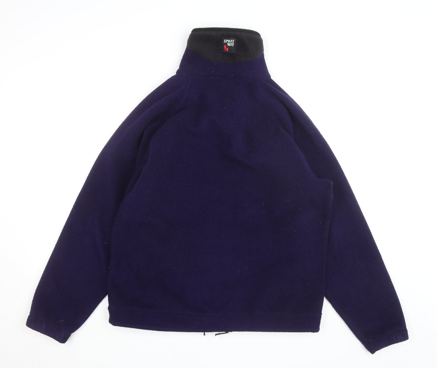 Sprayway Mens Purple Fleece Jacket L Full Zip Outdoor Hiking Activewear