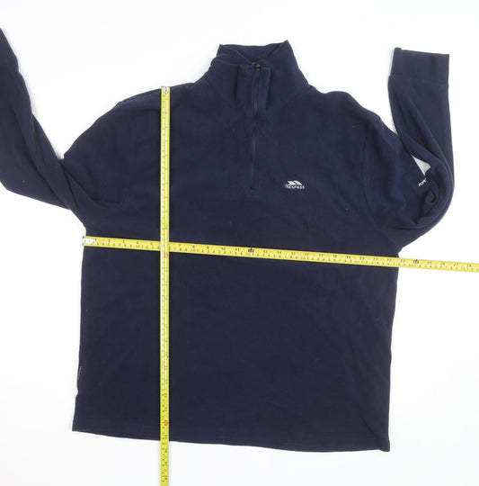 Trespass Men's Blue 2XL Fleece 1/2 Zip Activewear Jacket